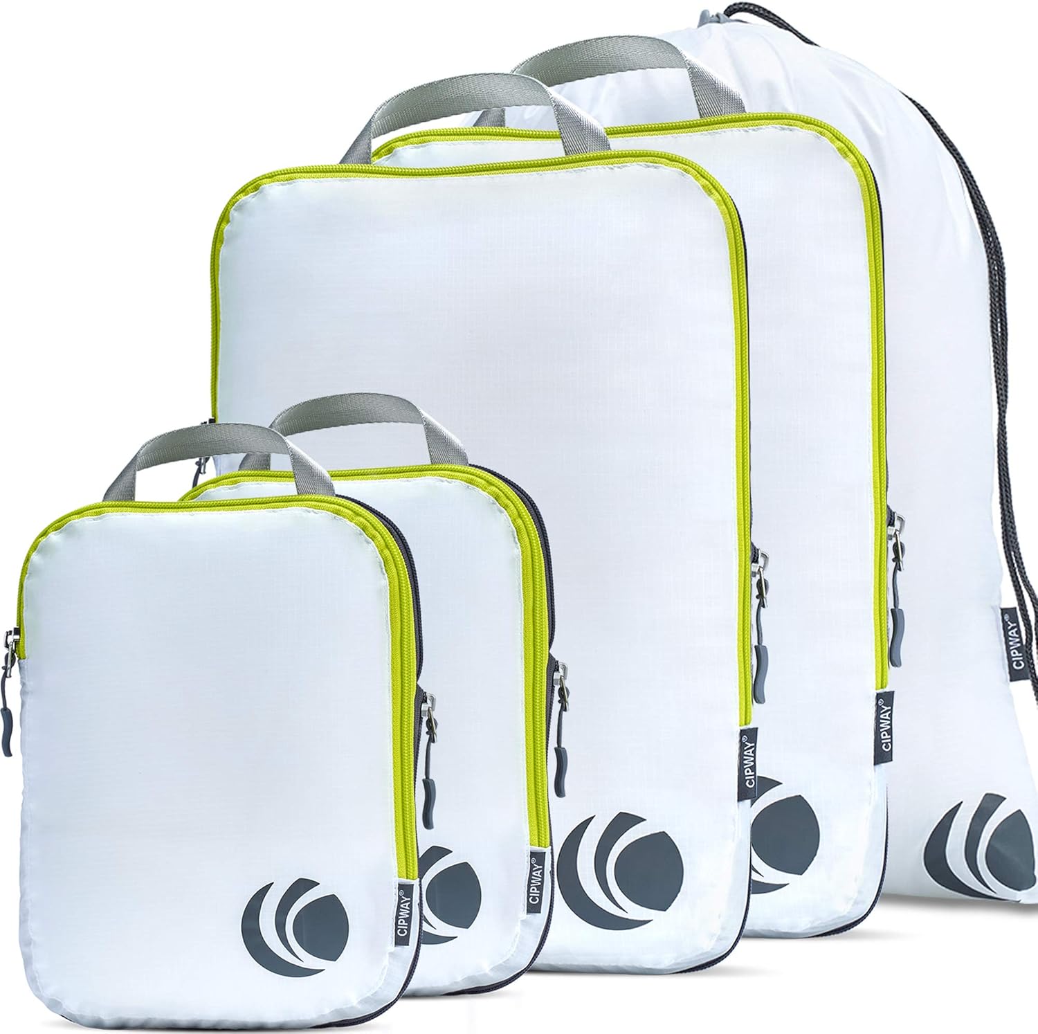 Cipway - 5 Set Compression Packing Cubes for Travel, Ultralight Packing Organize...
