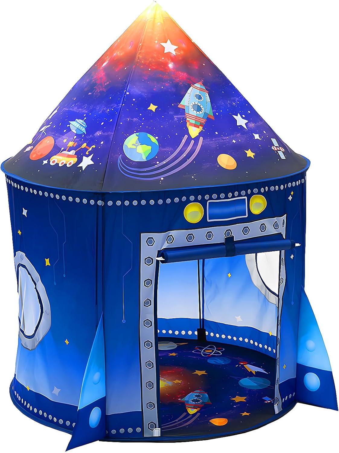 WillingHeart Rocket Ship Play Tent for Kids Boy Girl Pop Up Astronaut Spaceship...