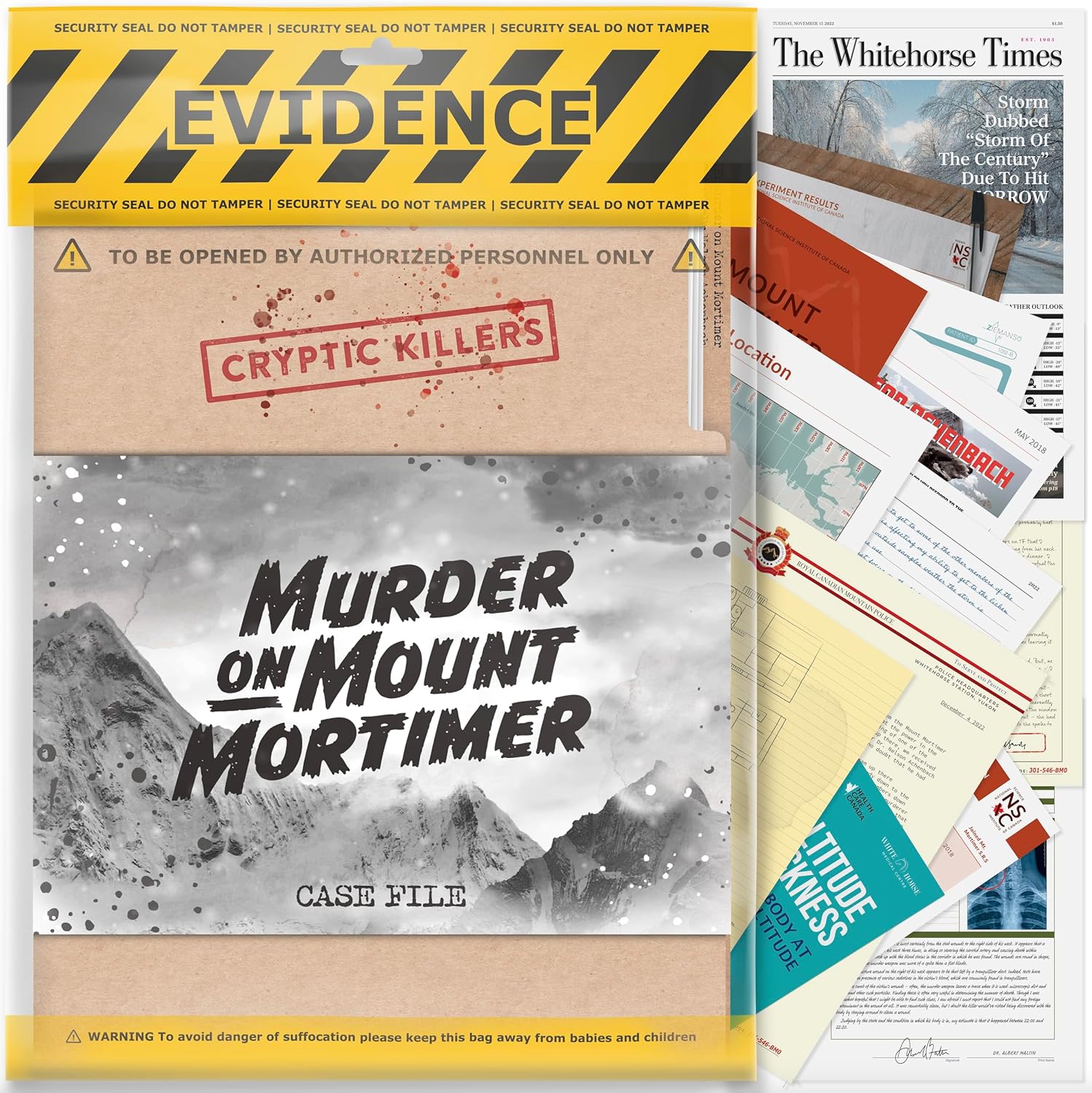 Cryptic Killers Unsolved Murder Mystery Game - Cold Case Files Investigation Det...