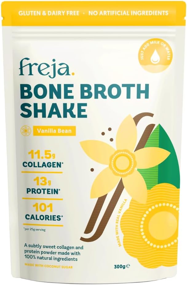 Bone Broth High Protein Shake | Vanilla | 100% Natural | Rich in Collagen, Prote...