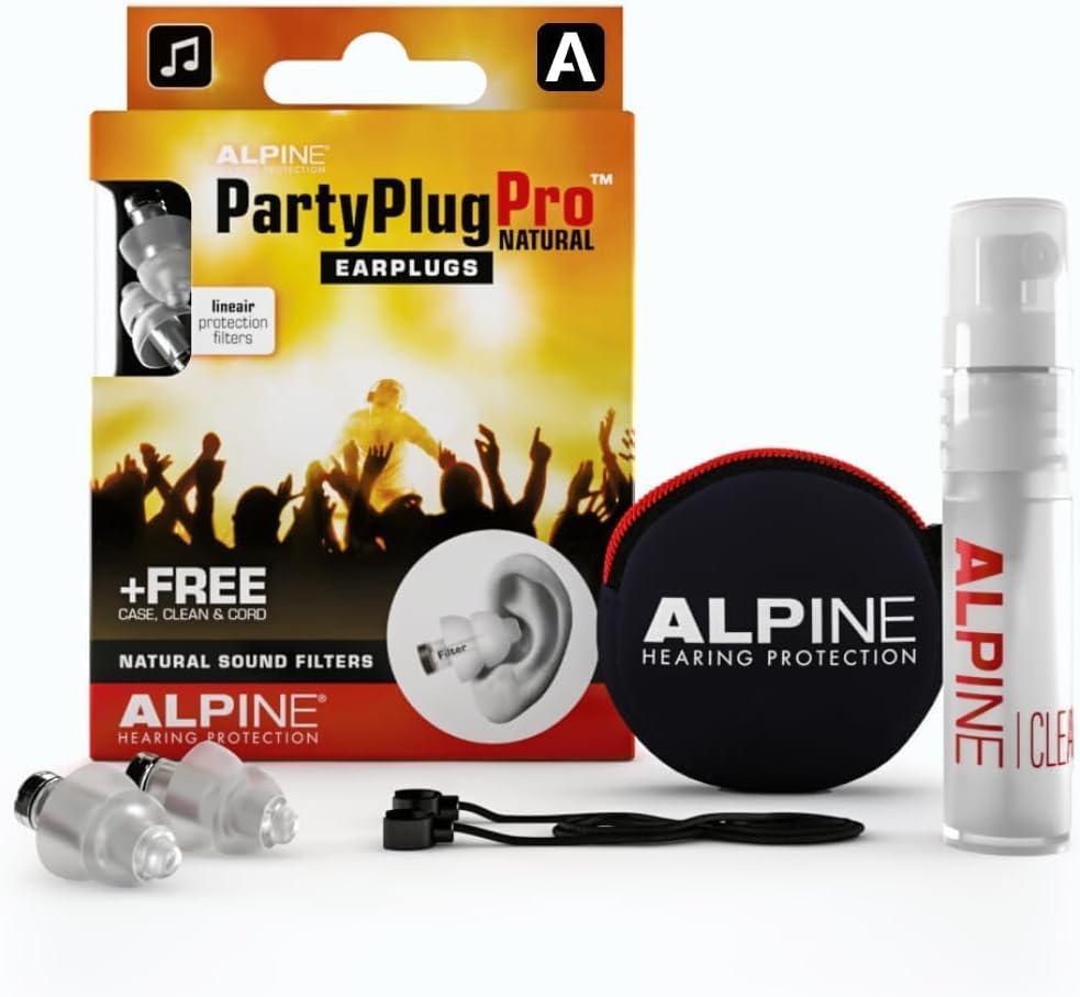 Alpine PartyPlug Ear Plugs for Concerts – Noise Cancelling Ear Plugs for Party a...