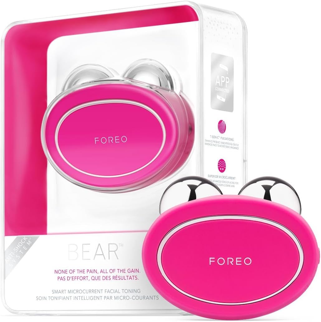 Foreo Bear Smart Microcurrent Face Device - Jaw Excerciser - Immediately Visible...