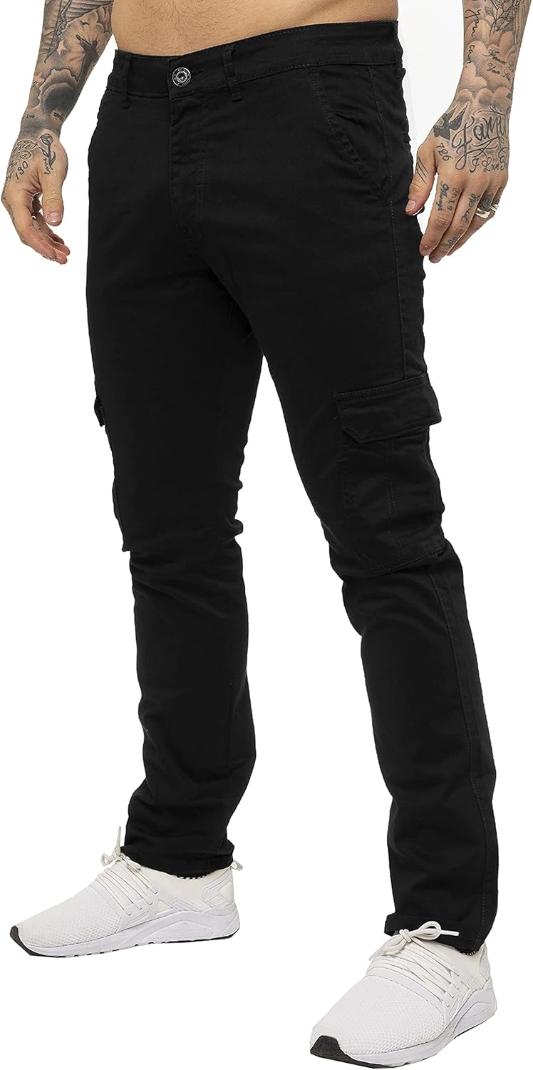 High-Quality Enzo Jeans, Premium Mens Cargo Combat Trousers, Innovative Chinos S...