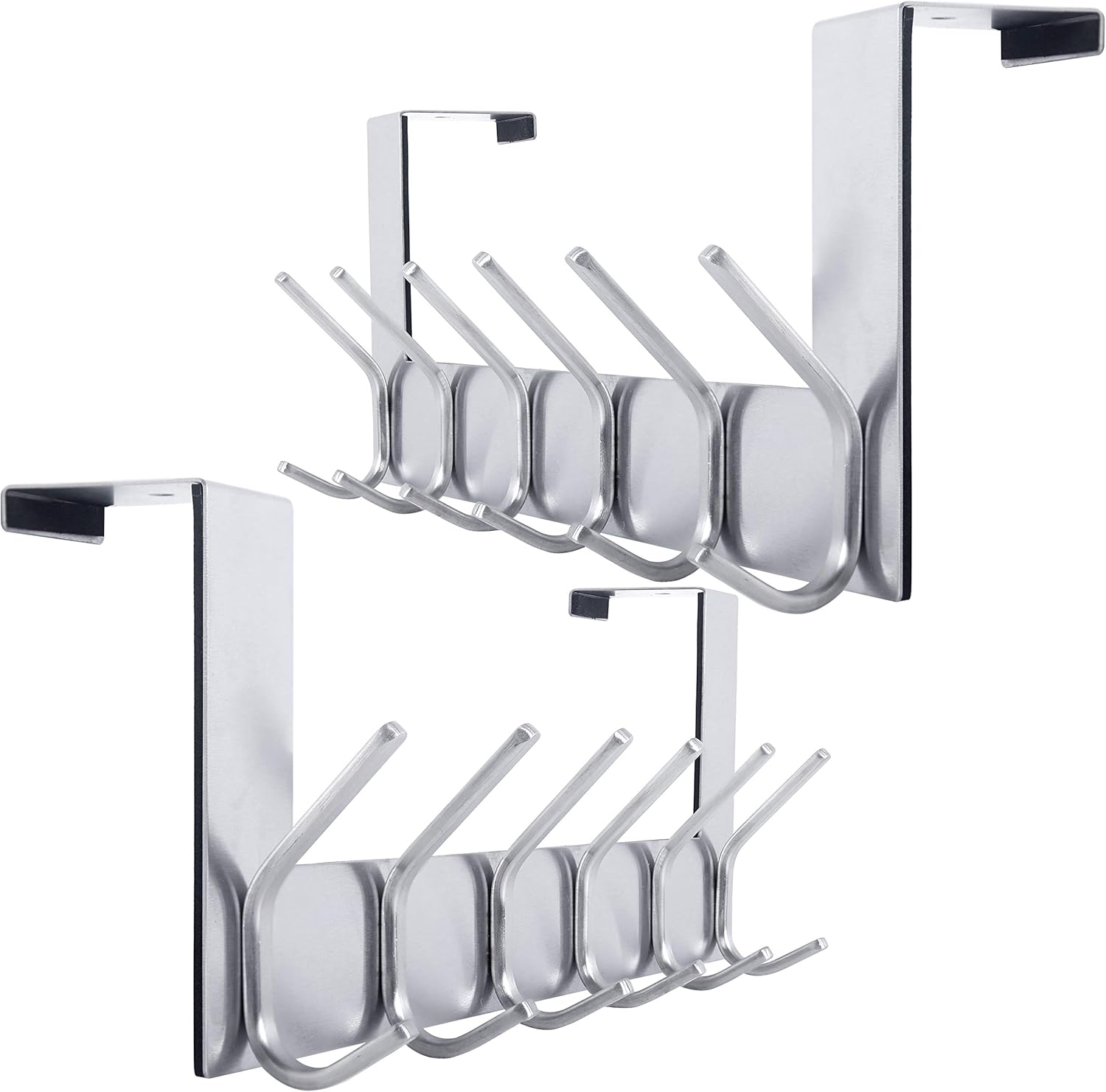 WEBI Over The Door Hook, Special Door Hanger Towel Rack with 6 Double Hooks for...