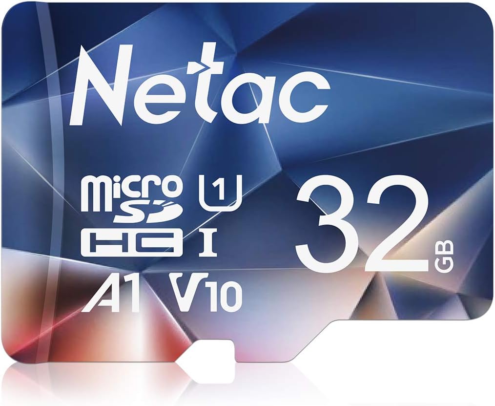 Netac 32GB MicroSDHC Memory Card, Micro SD Card R/W up to 90/10MB/s, TF Card 4K...