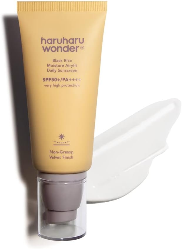 Haruharu Wonder Black Rice Moisture Airyfit Daily Sunscreen SPF50+/PA++++, Broad...