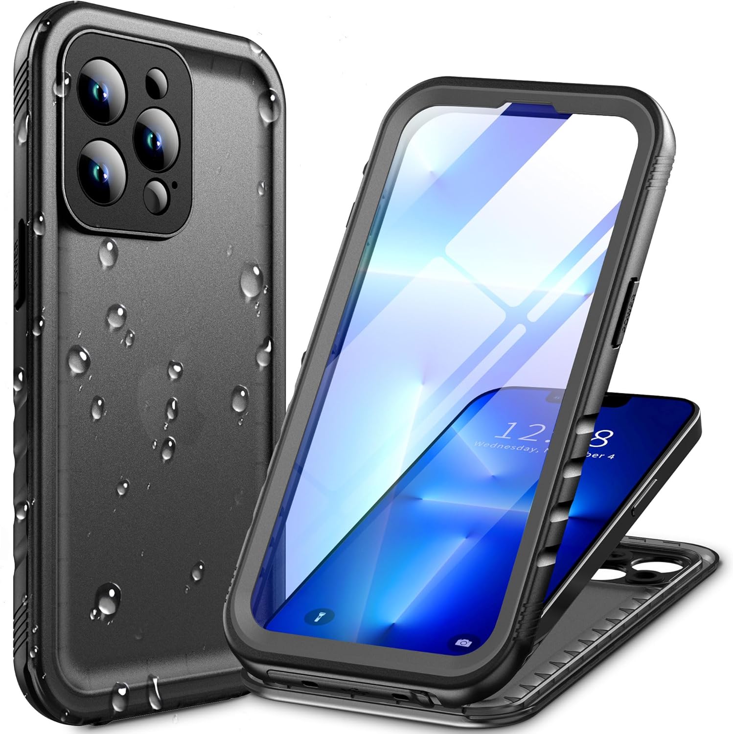 Cozycase for iPhone 13 Pro Max Waterproof Shockproof Case with Screen/Camera Pro...