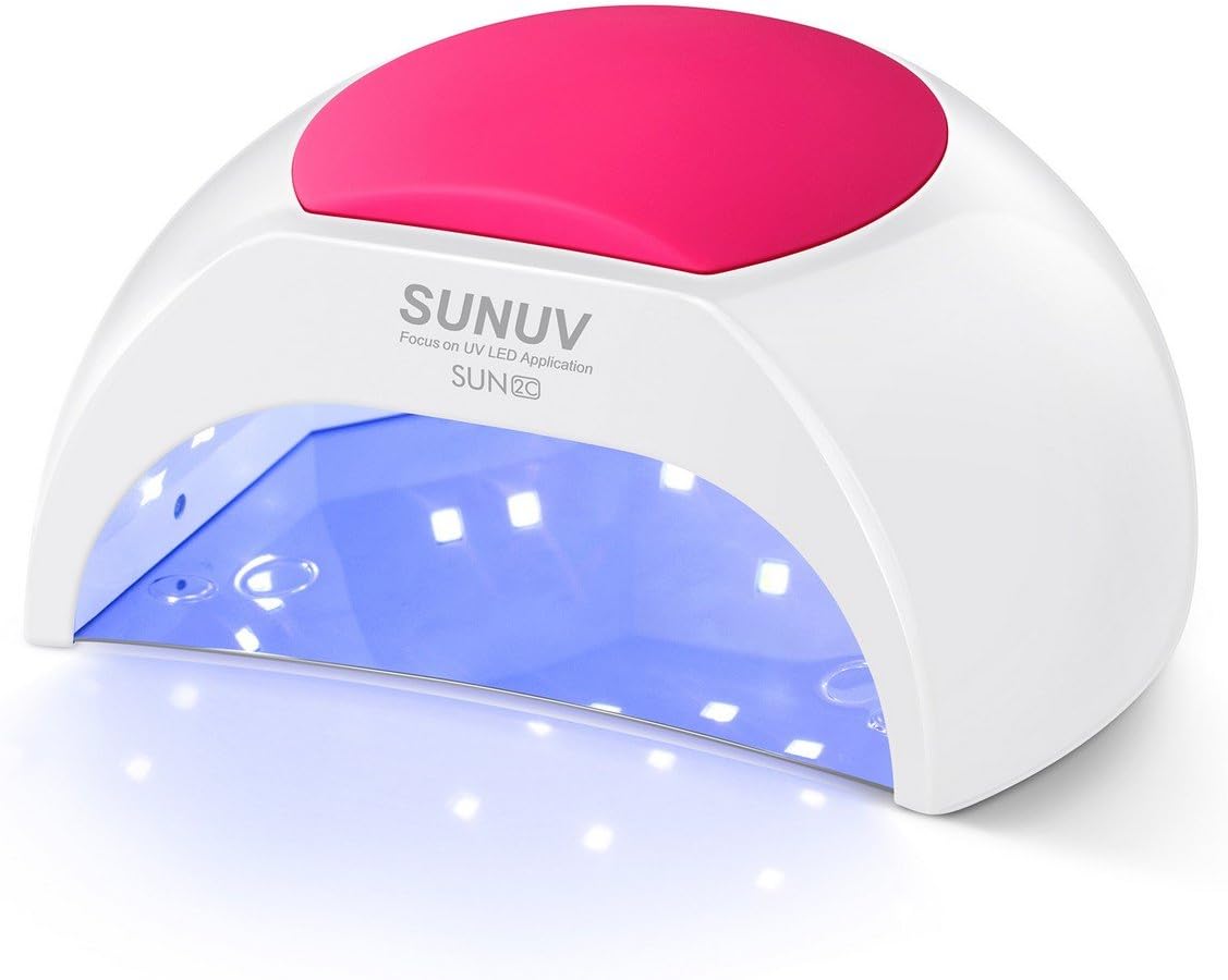 SUNUV UV Nail Lamp, 48W Professional UV Light for Gel Nails with Timer and Senso...