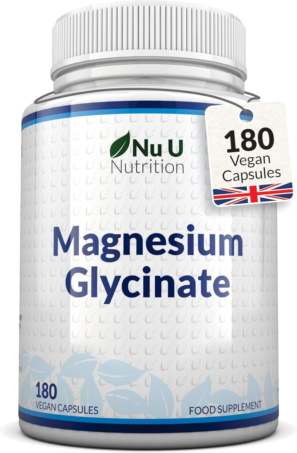 Magnesium Glycinate Supplements 1000mg (Bisglycinate) - 180 High Strength Vegan...