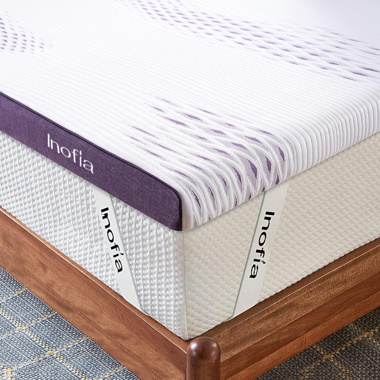 Inofia Sleep Gel Memory Foam Mattress, Special Mattress Topper Super King with W...
