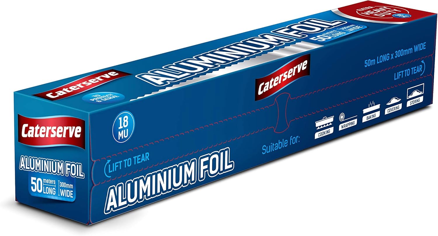 Caterserve Premium Heavy Duty Kitchen foil | 18 Micron High Quality Food Service...