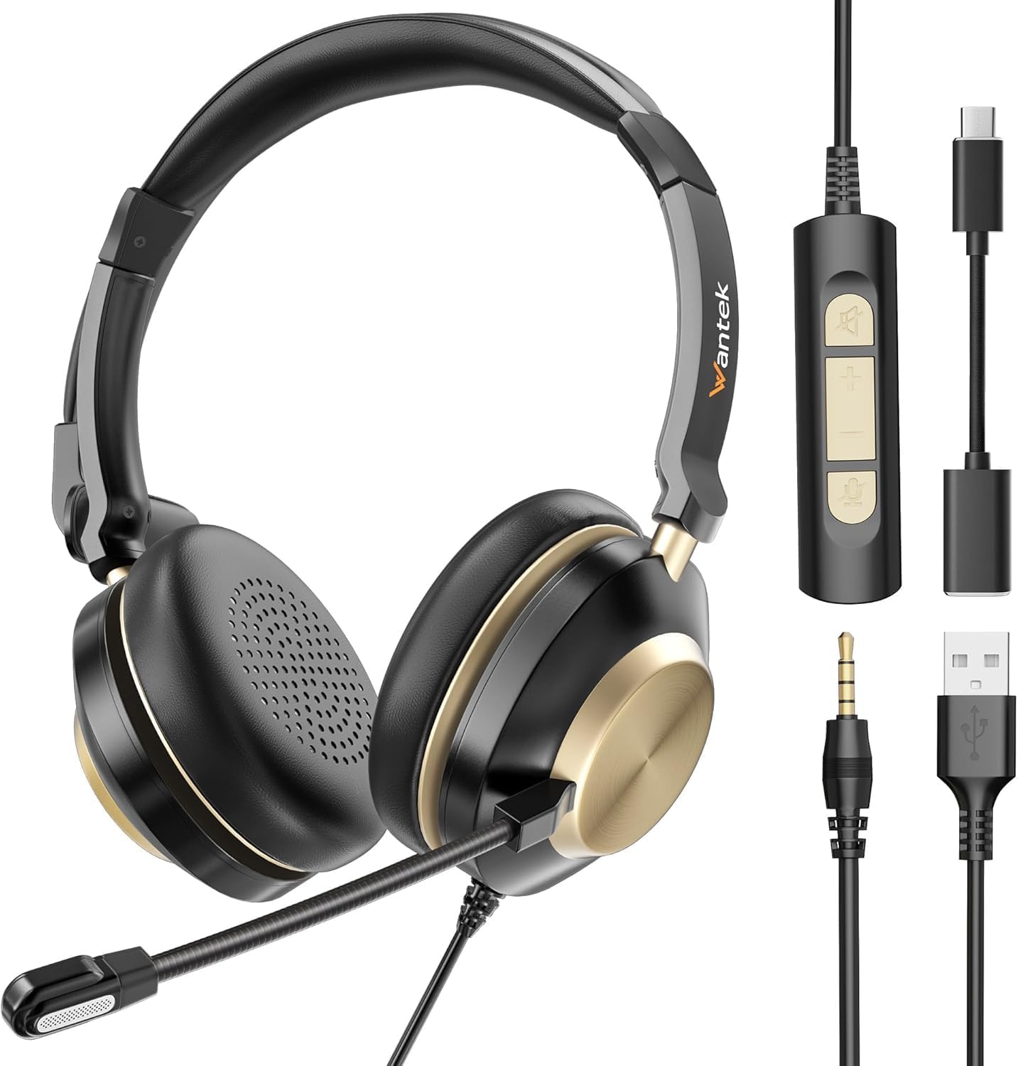 Innovative Wantek USB Headset, Versatile Headphone with Microphone for PC Laptop...
