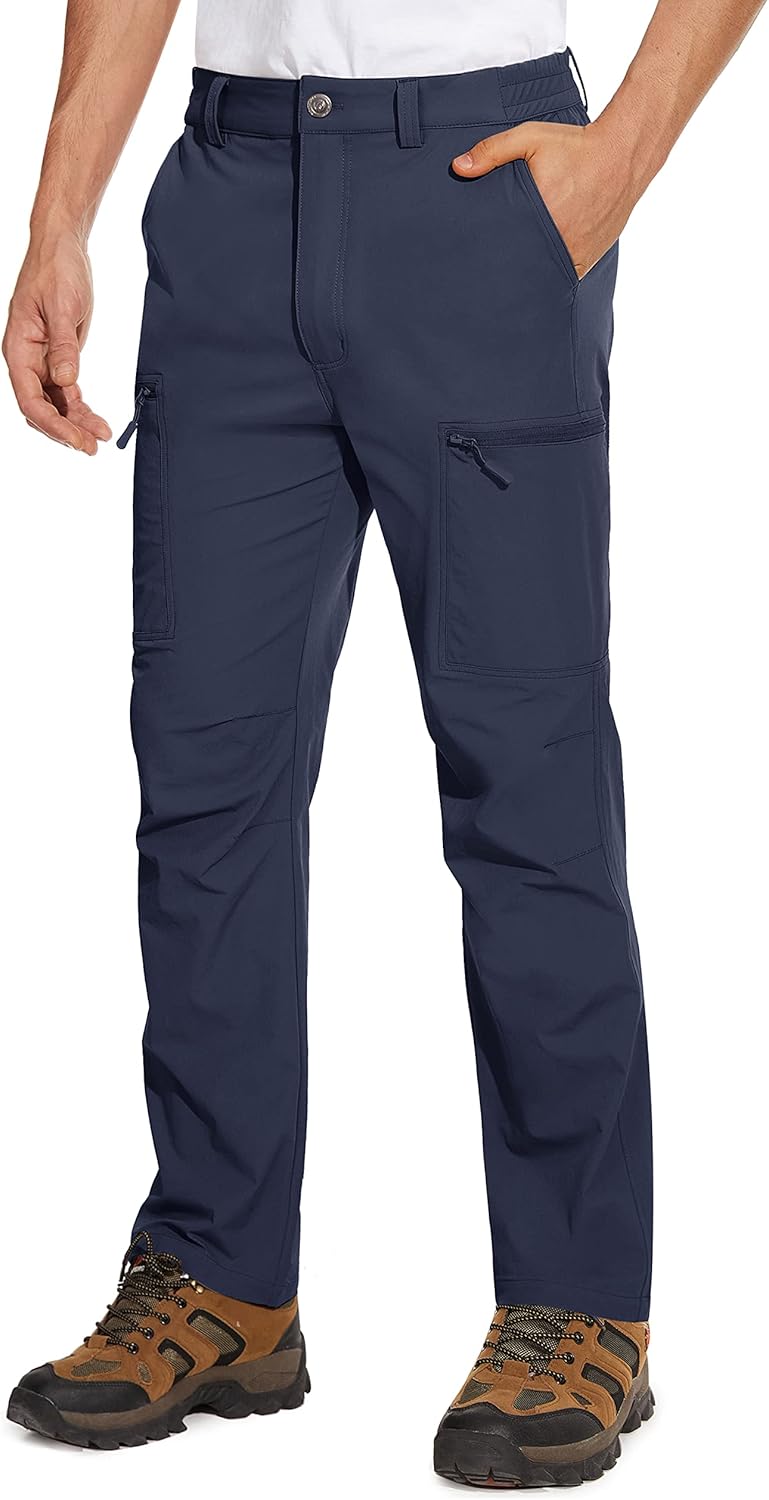 MAGCOMSEN Men's Outdoor Cargo Trousers Climbing Bottoms Quick Dry Tactical Trous...