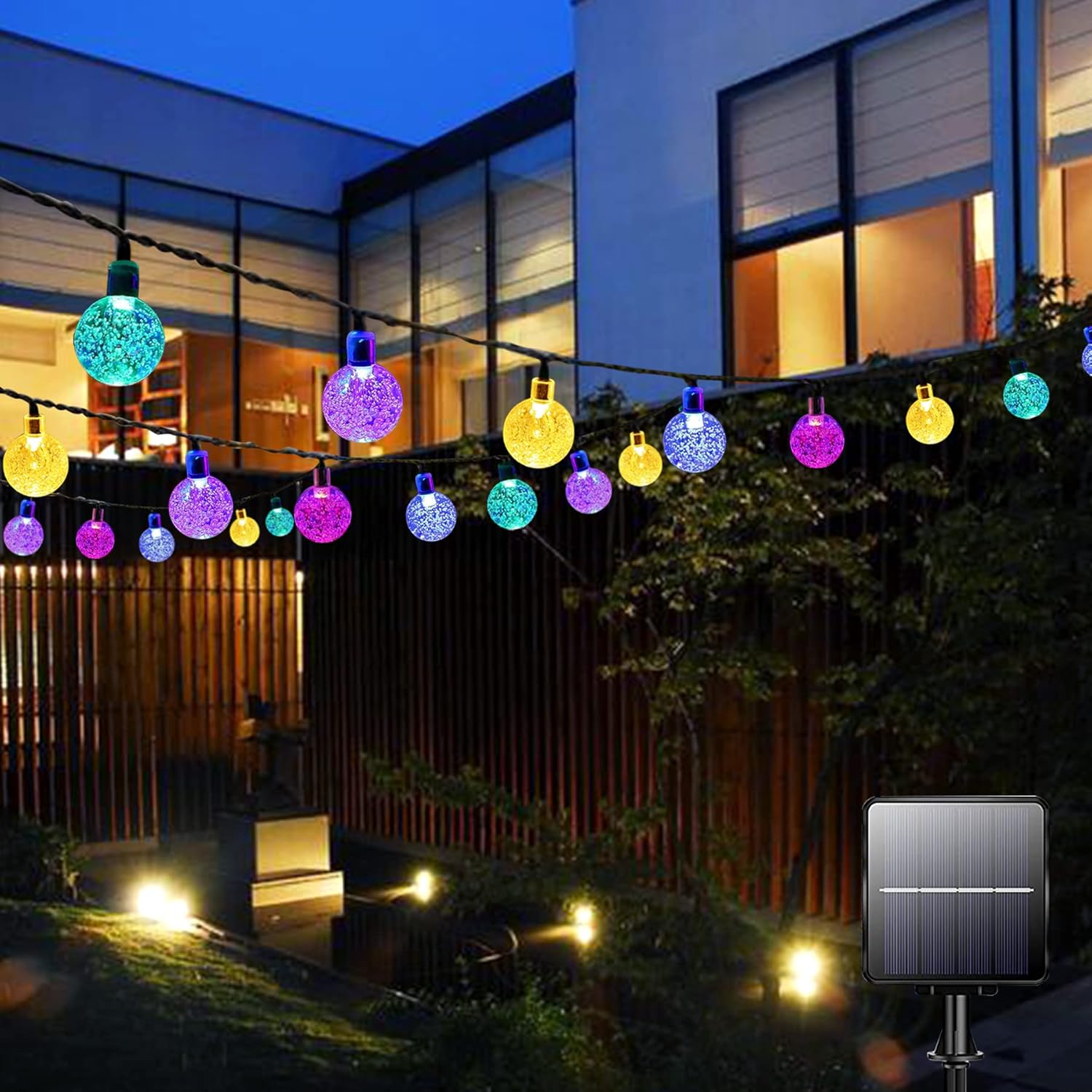 Unique Bollengold Solar Fairy Lights, Innovative Outdoor String Lights with Sola...