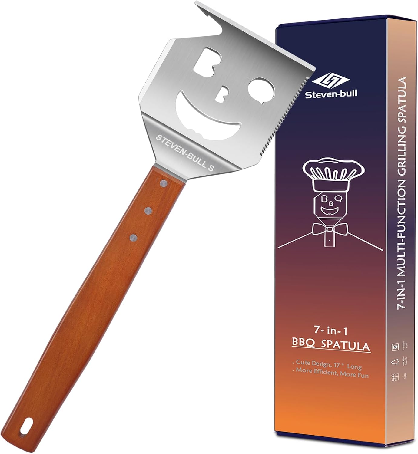 7 in 1 Multifunction BBQ Tool - Outdoor Grill Spat...