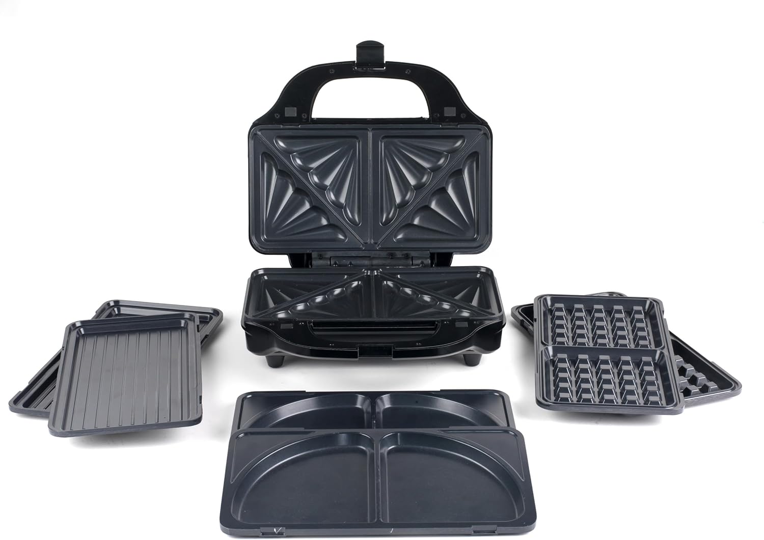 Salter 4-In-1 Snack Maker - Sandwich Toaster, Waff...