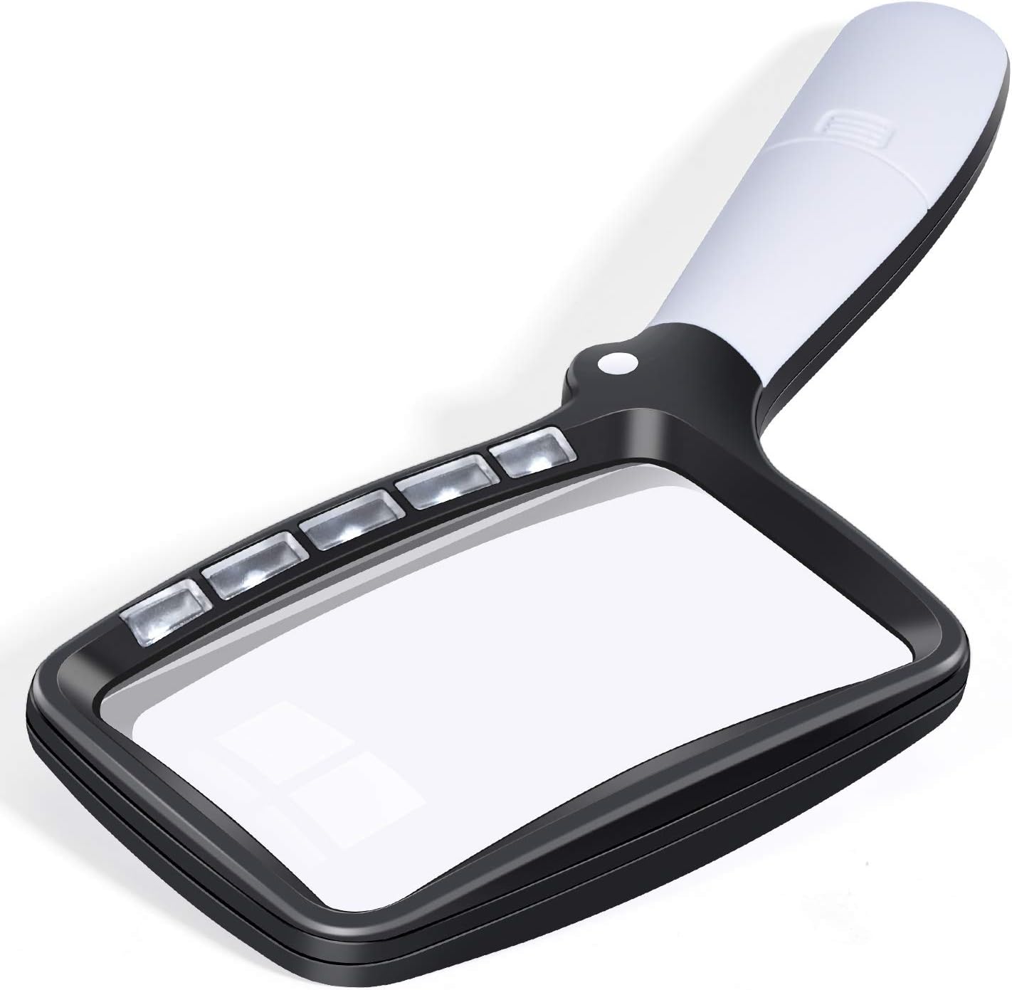 Kaome Rectangular Magnifying Glass with Light Magnifier Large Foldable Handheld...