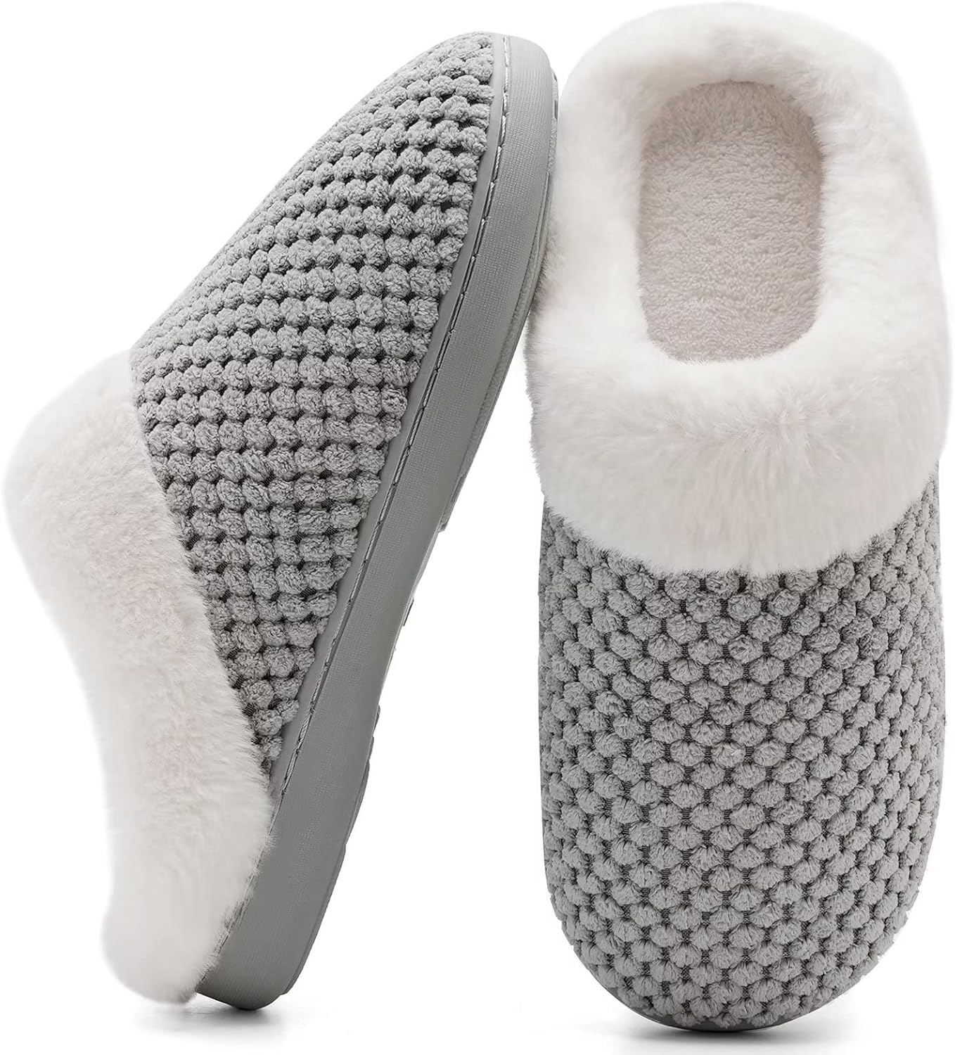 Ladies House Slippers Memory Foam Slippers for Women Comfortable Warm Cosy Non S...