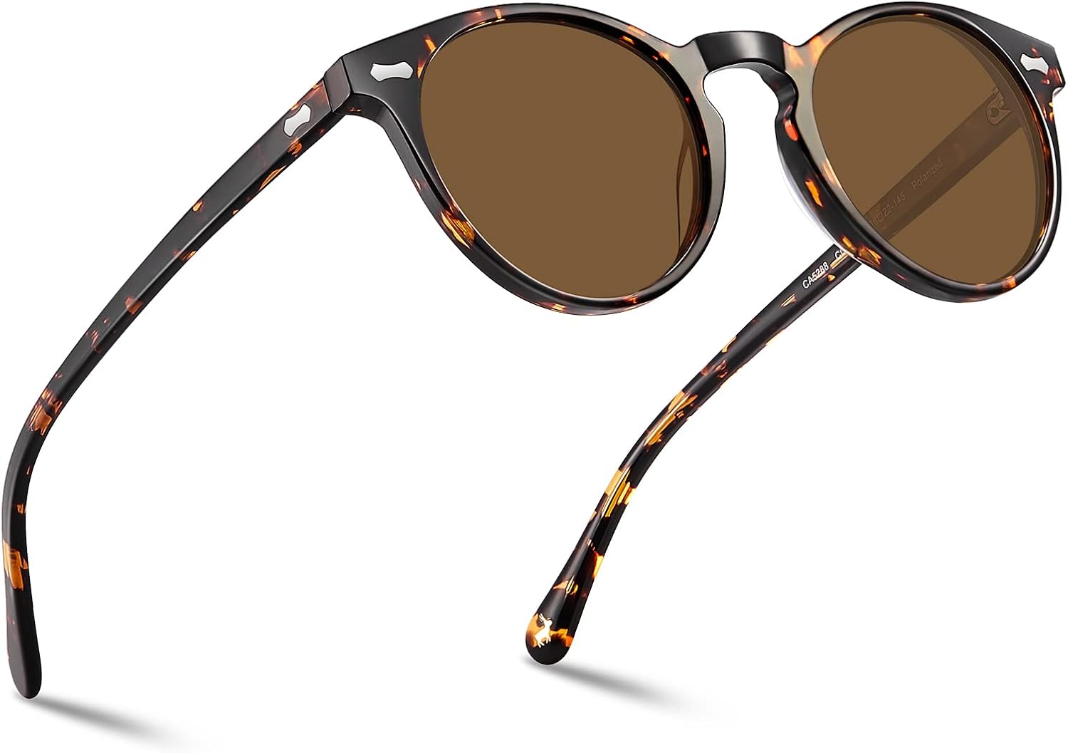 CARFIA Mens Sunglasses Polarised Vintage Eyewear UV400 Protection for Driving Tr...