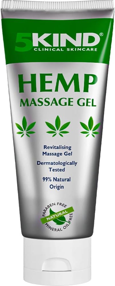 5kind Hemp Active Gel 100ml - High Strength Formula - Natural Hemp Massage Gel f...