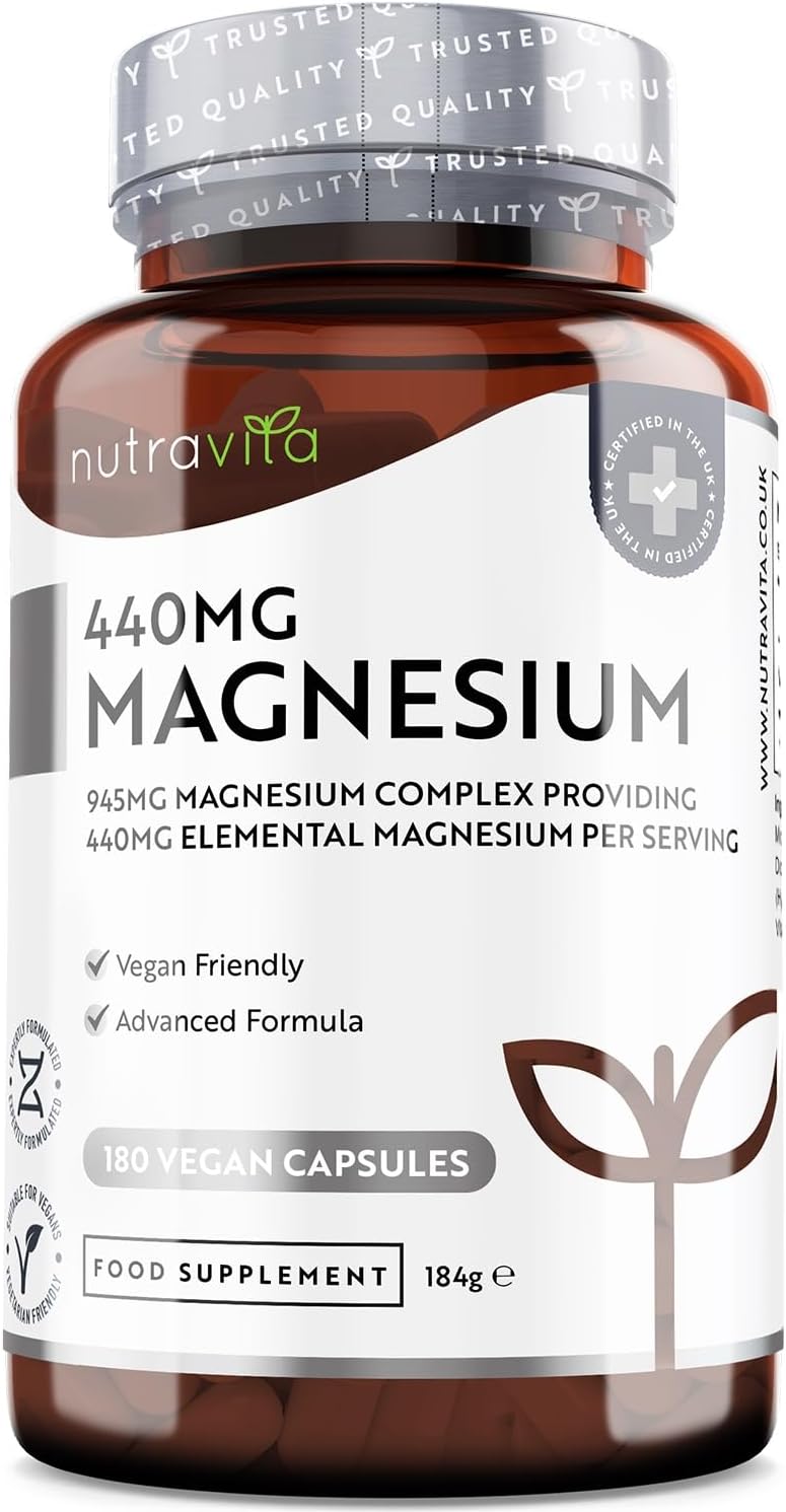 Super Strength 1480mg – 180 Vegan Magnesium Citrat...