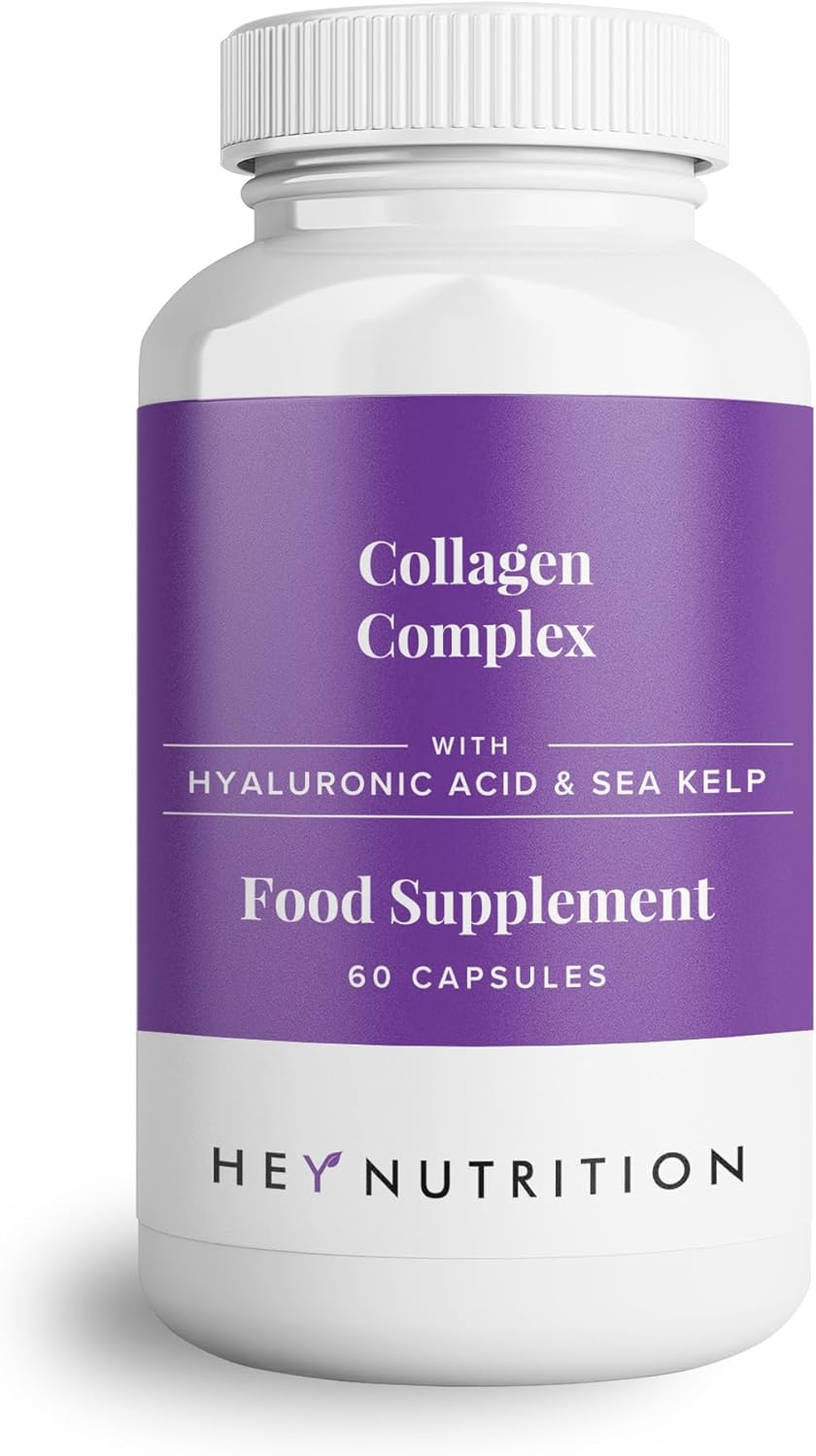 Hey Nutrition Collagen Complex Hyaluronic Acid & Sea Kelp Vitamin E, C, Biotin -...