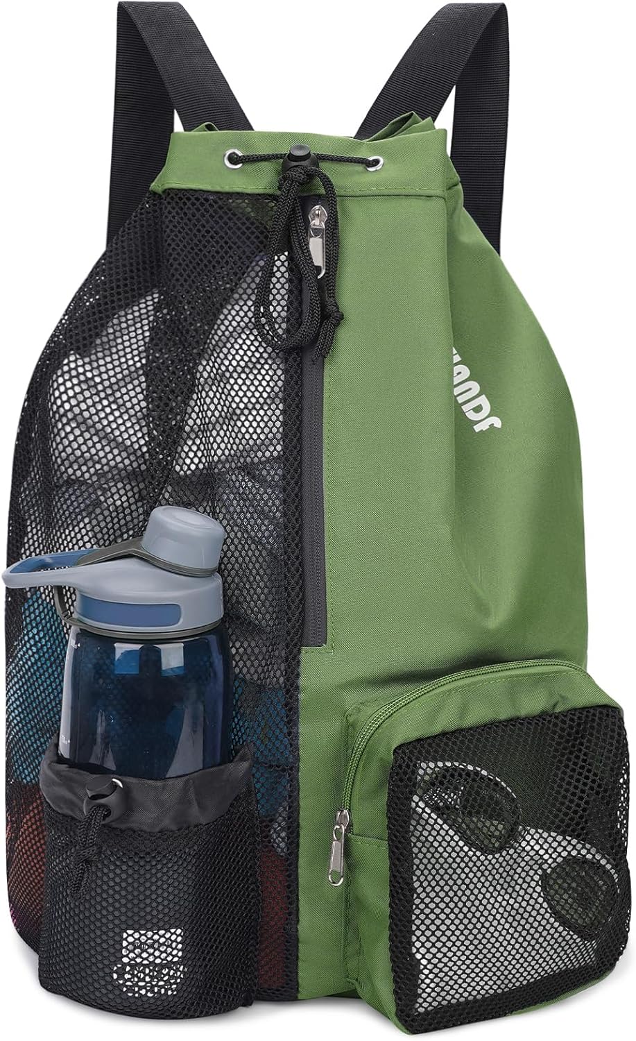 Unique WANDF Swim Bag, Innovative Mesh Drawstring Backpack with Wet Pocket, High...