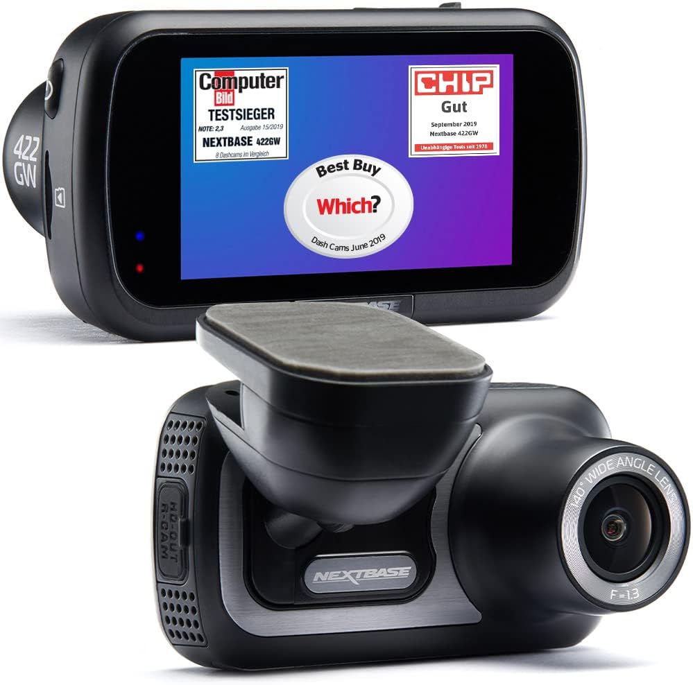Nextbase 422GW Dash Cam Full 1440p/30fps Quad HD Recording In Car DVR Camera- 14...