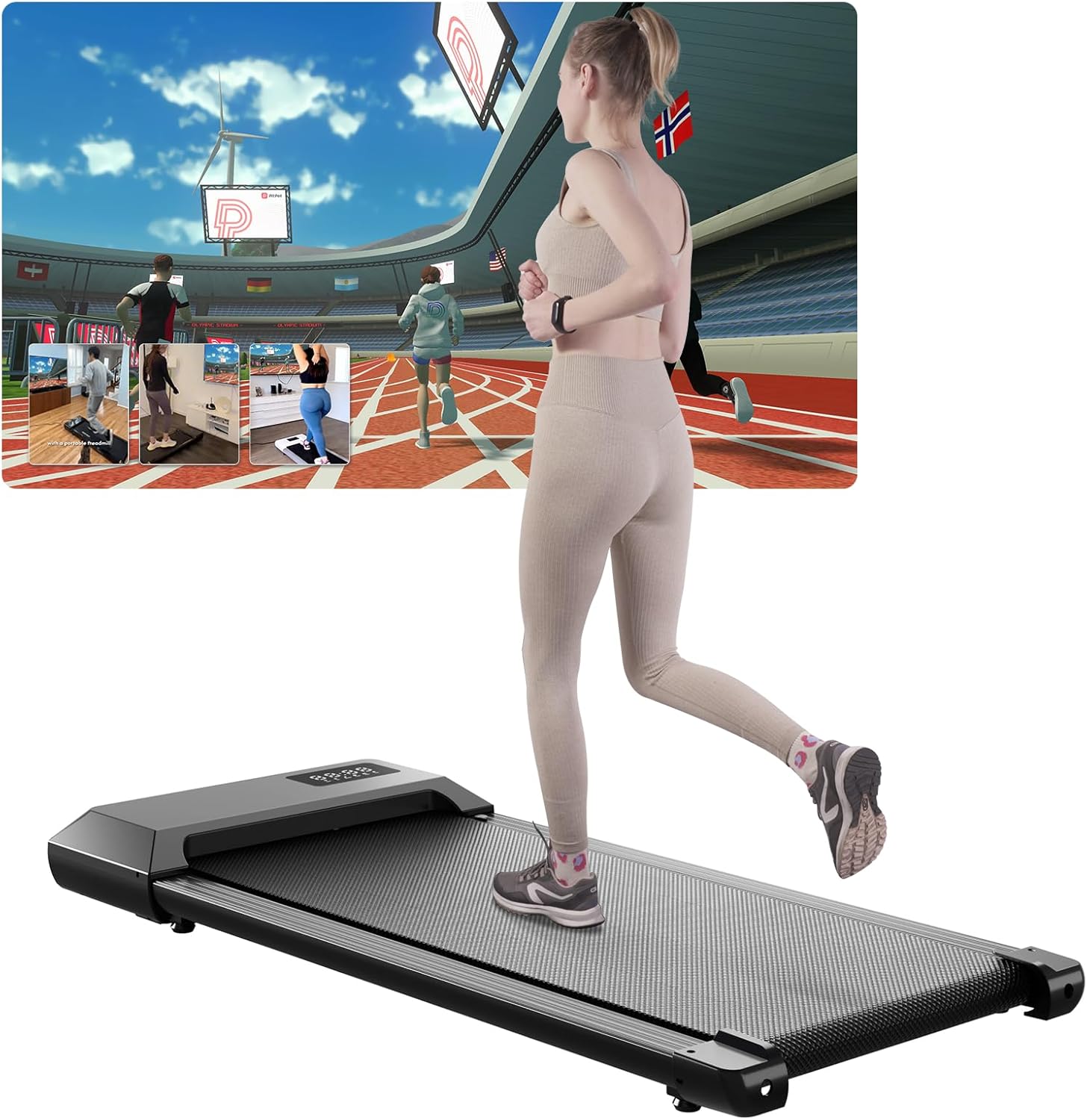 Lacuffy Raceable Walking Pad Suitable for High-tec...