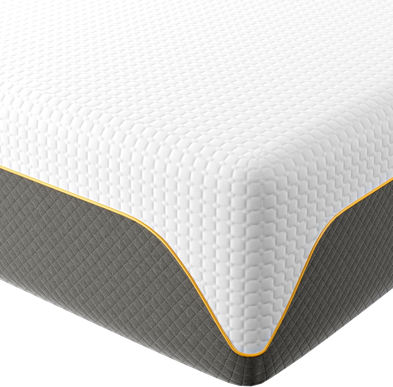 Doubleslee Memory Foam Mattress, 5FT King Mattress, Medium Firm Feel, Soft Skin-...