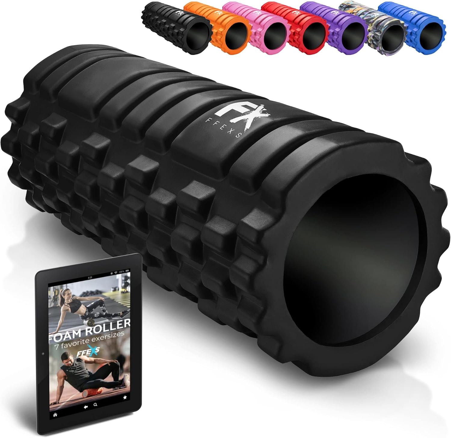 FX FFEXS Foam Roller, Special Foam Roller for Deep Tissue Muscle Massage, Innova...