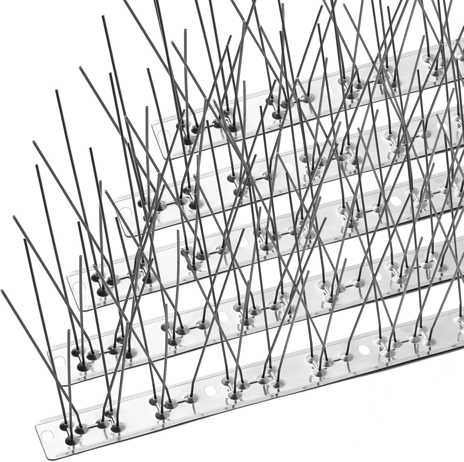 OFFO Bird Spikes with Stainless Steel Base,Cover 5.94m Pigeon Spikes for Roofs a...