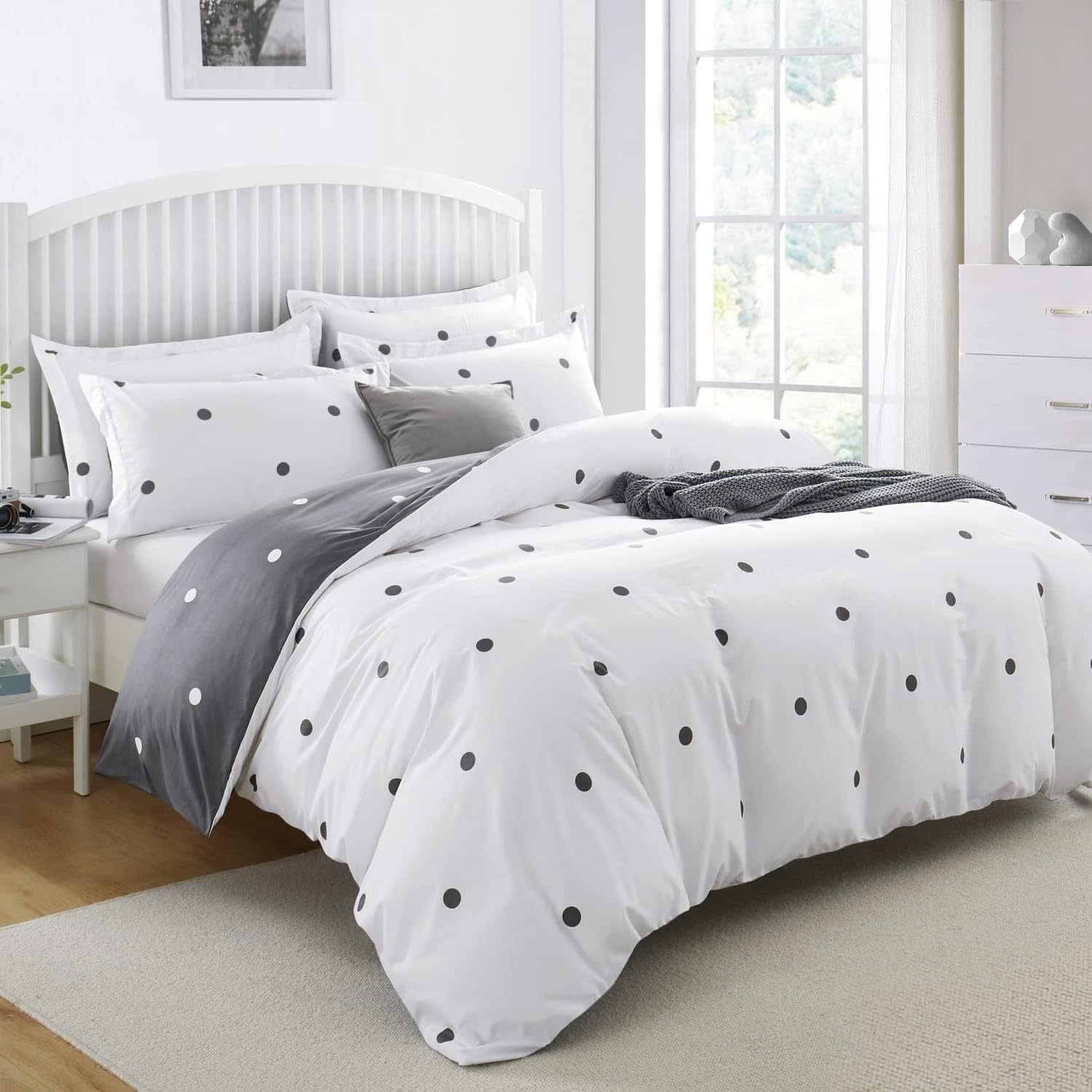 Imperial Rooms Single Duvet Cover Set, Soft Printed Bedding Set with Brushed Mic...