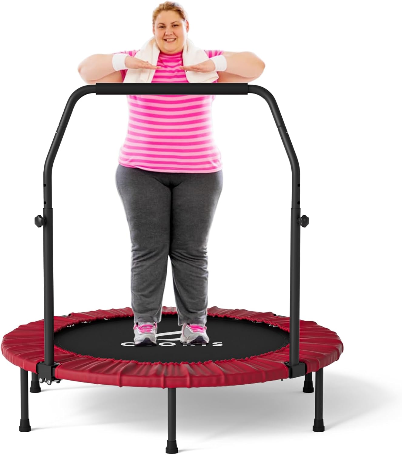 High-Quality CLORIS Foldable Fitness Trampoline, Special Rebounder for Indoor/Ou...