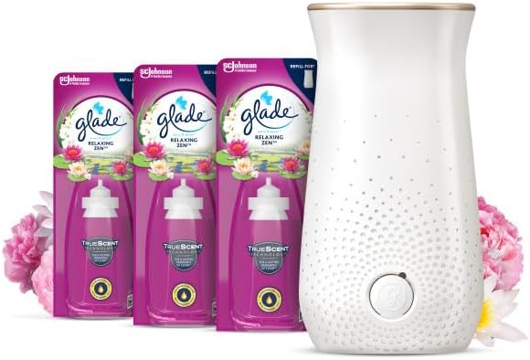 Glade Sense & Spray Holder and Refills, Motion Activated Automatic Room Spray an...