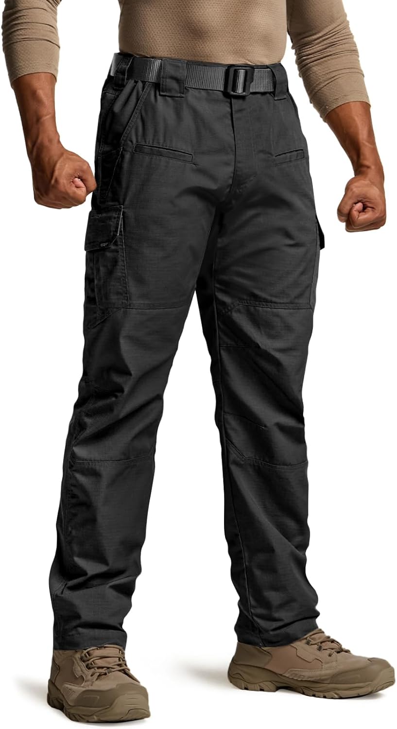 CQR Men's Tactical Pants, Special Water Resistant Ripstop Cargo Pants, Innovativ...