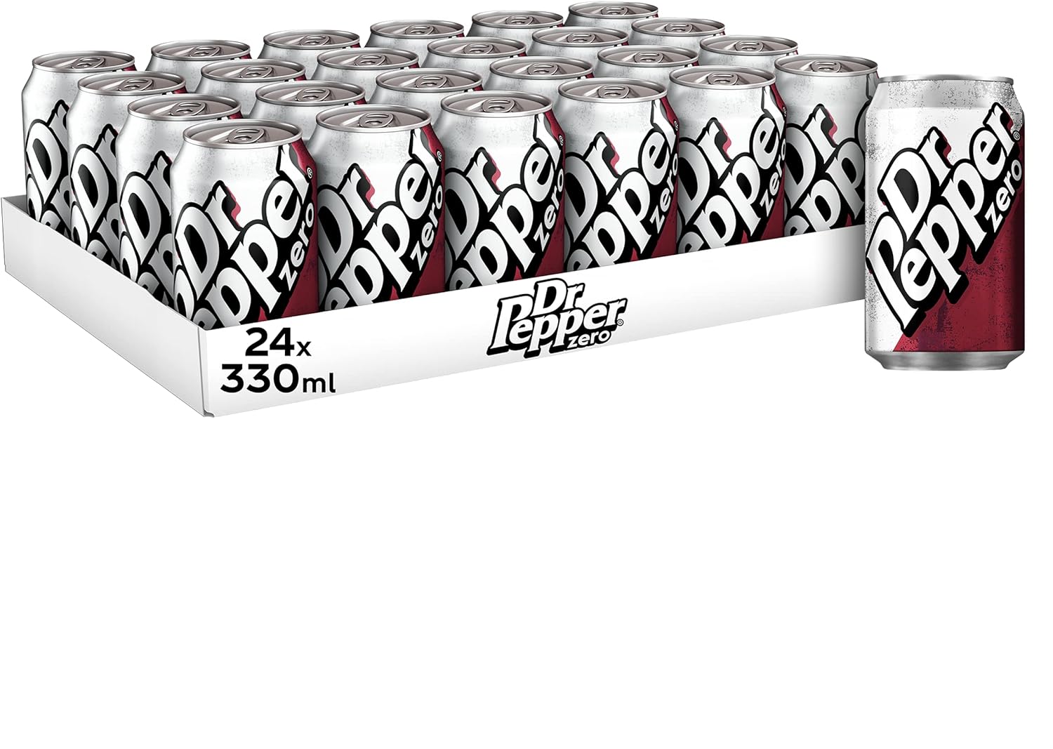 Dr Pepper Can Zero 330 ml (Pack of 24)