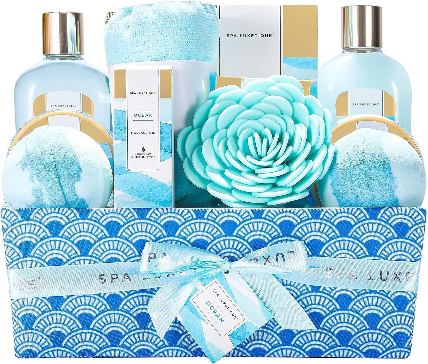 Luxurious Spa Luxetique Spa Gift Sets, Perfect Gift for Ocean Bath Experience, P...