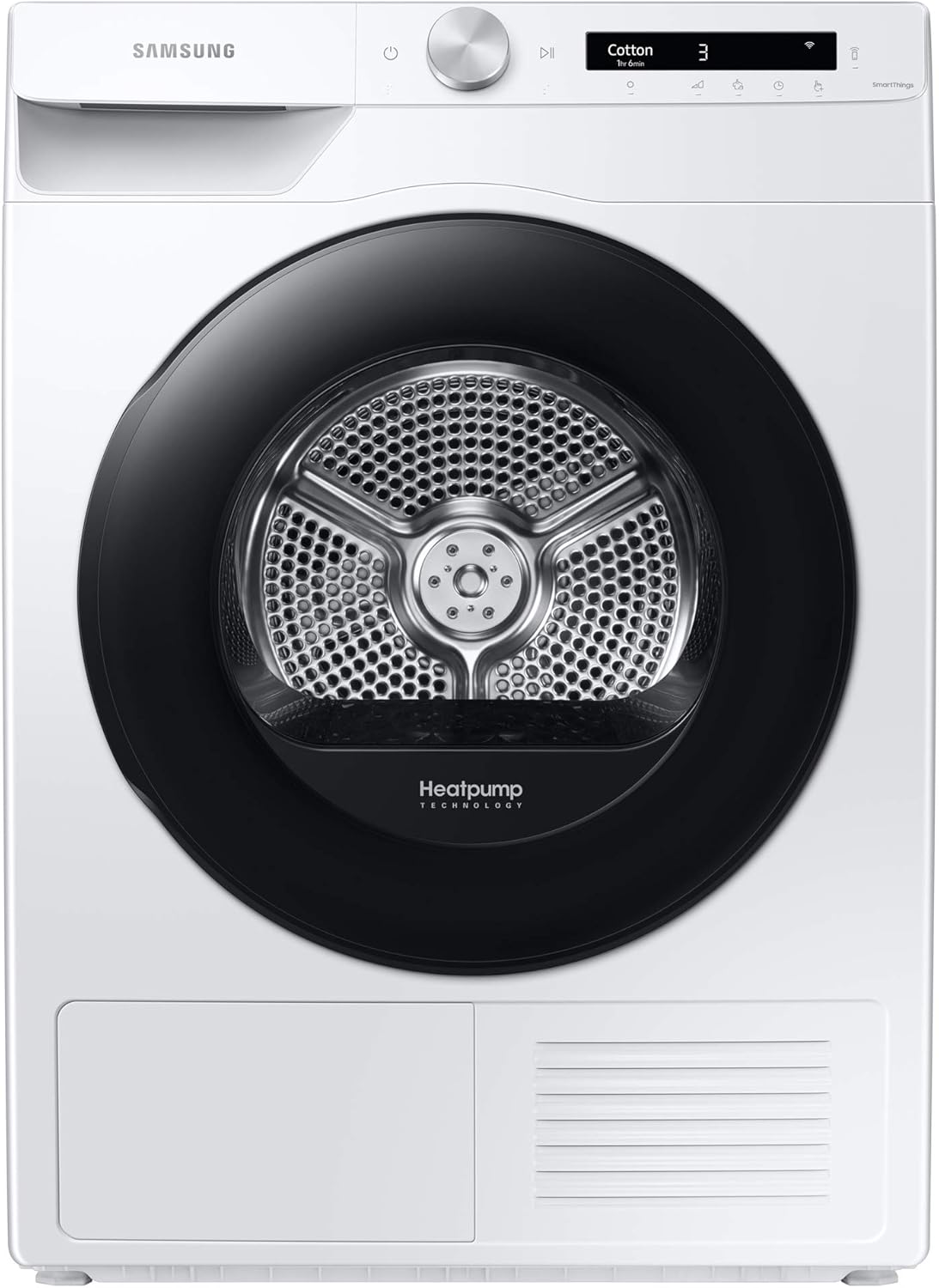 Samsung Series 5+ DV90T5240AW/S1 with OptimalDry™, Freestanding Heat Pump Tumble...