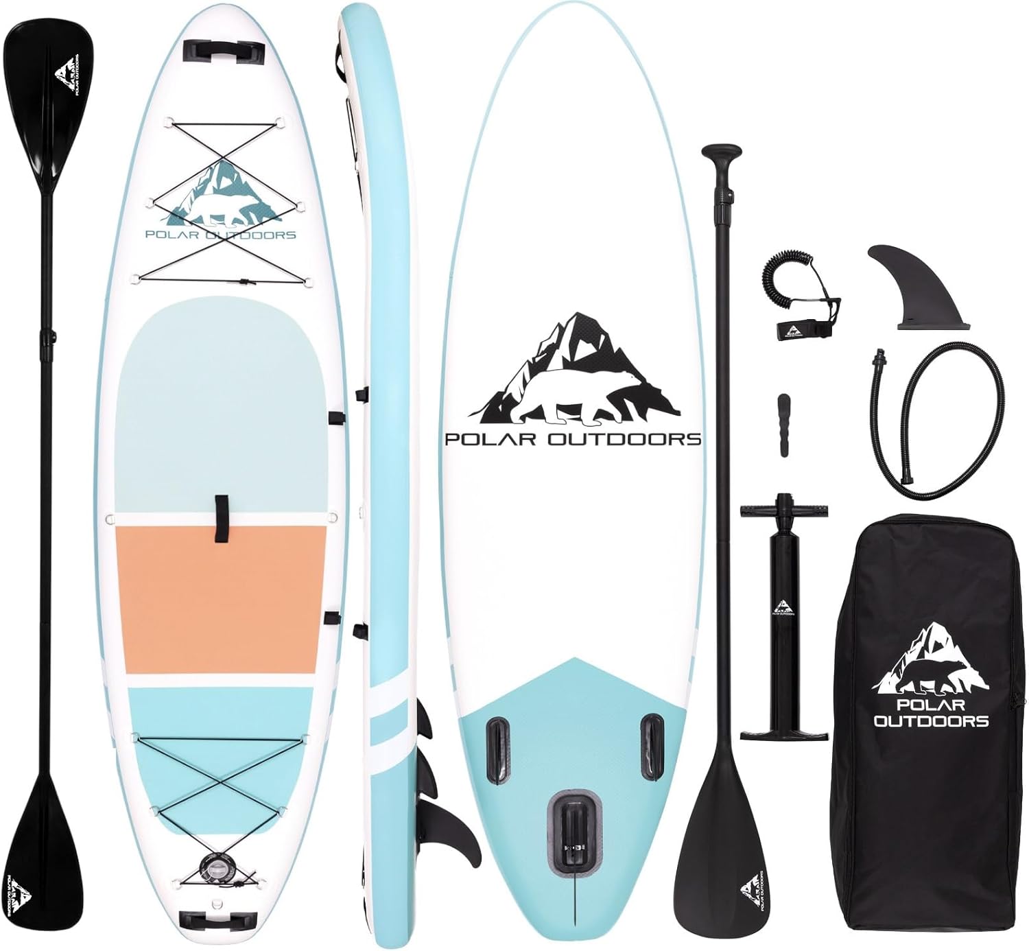 Unique Polar Outdoors by Roc Inflatable Stand Up Paddle Board, Special SUP Paddl...