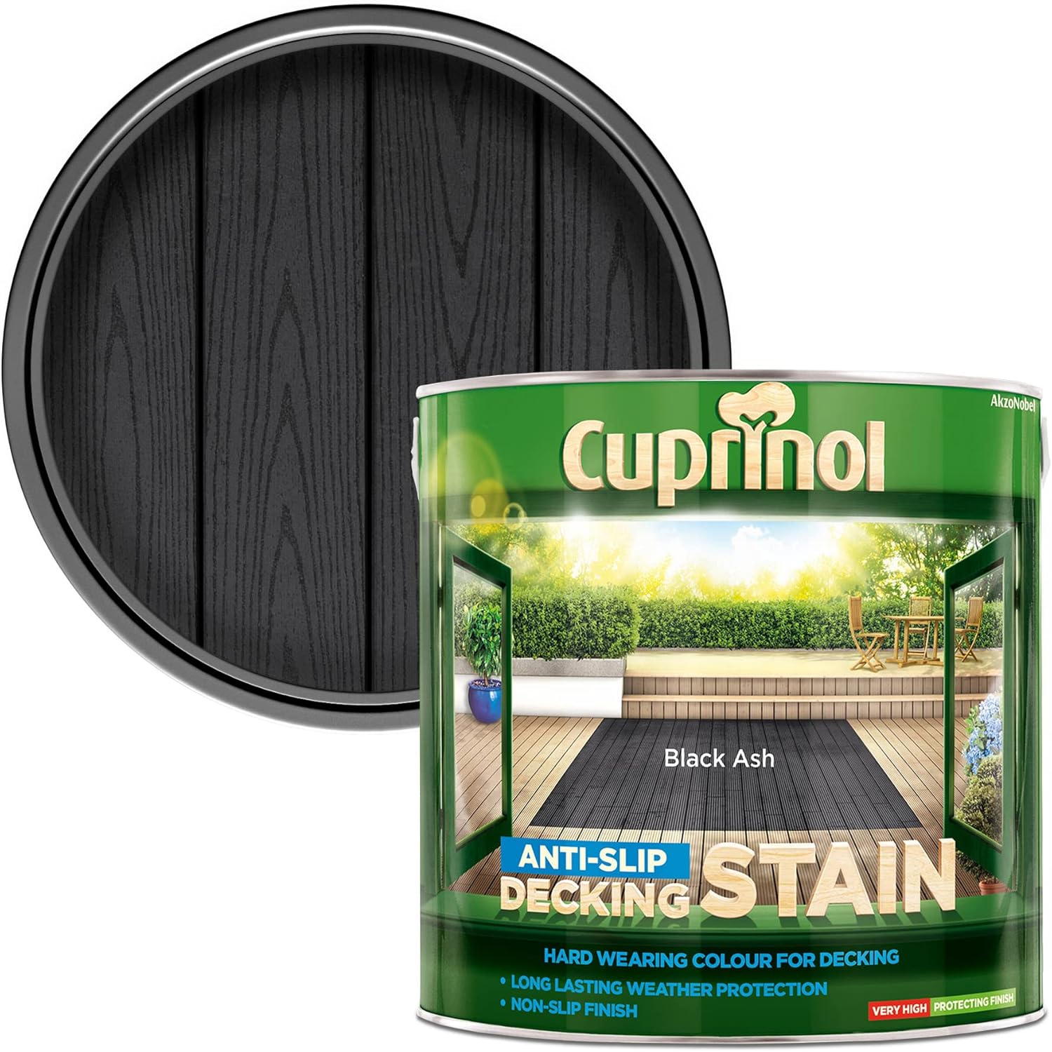 CUPRINOL 5122405 Decking Treatment, Special Anti Slip Decking Stain for Safety,...