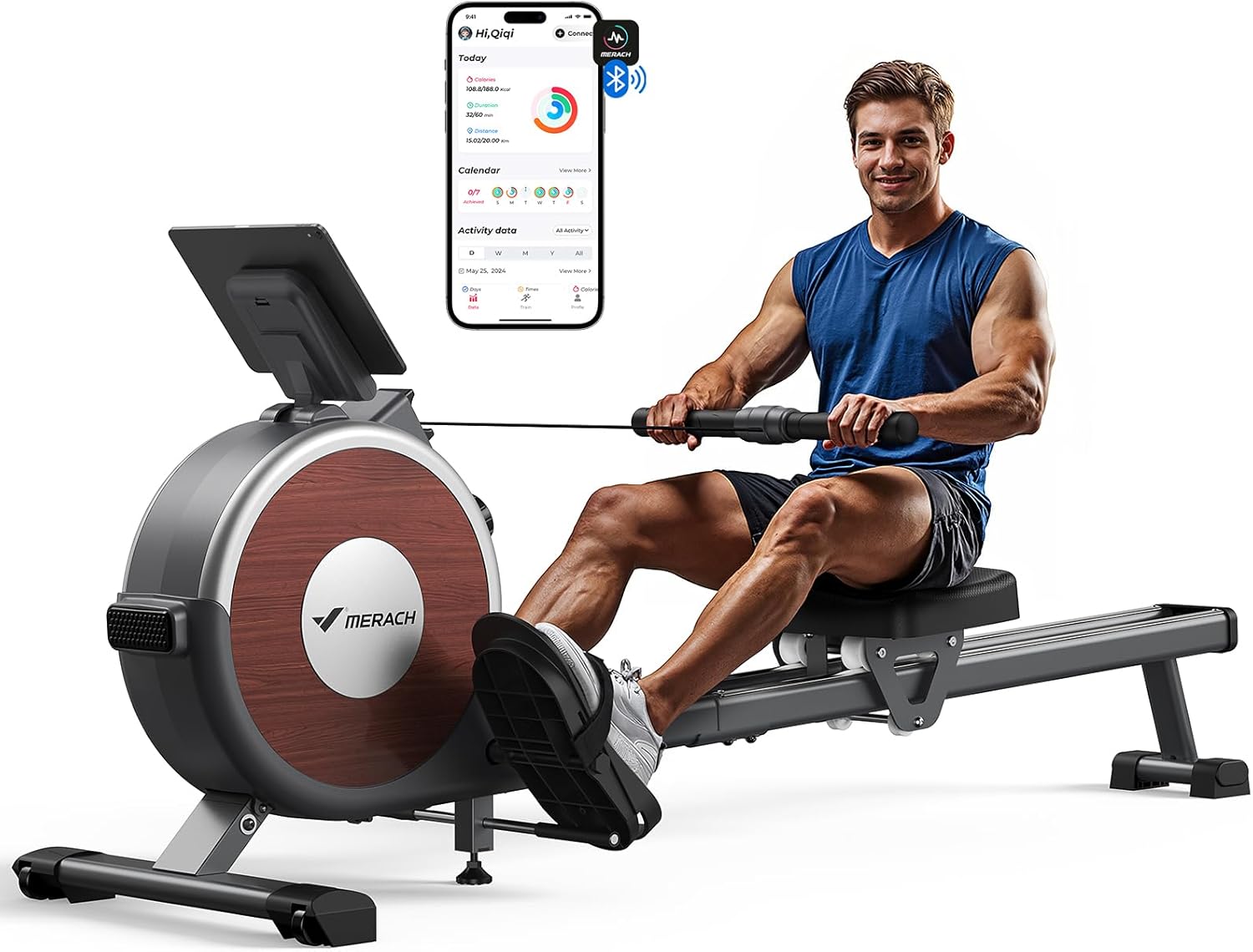 Exceptional MERACH Rowing Machine, High-Quality Rower for Home Gym, Innovative M...