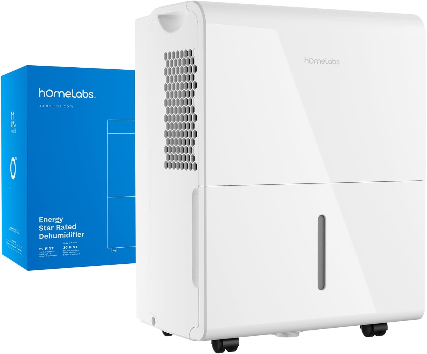 High-Quality hOmeLabs 1,500 Sq. Ft. WiFi-Enabled Dehumidifier, Efficient Dehumid...