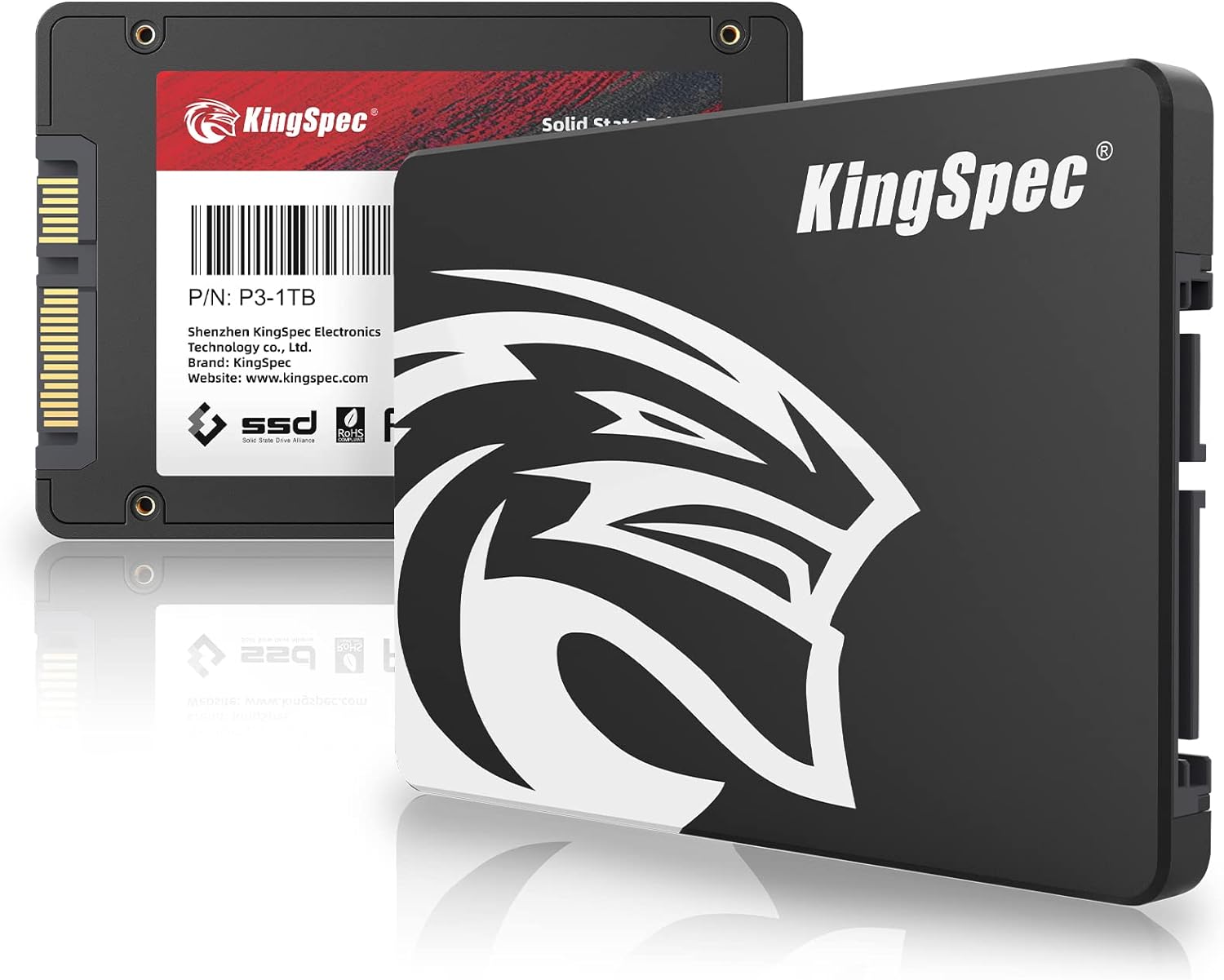 KingSpec 1TB SSD, High-Performance 2.5" SATA III 6Gb/s Solid State Drive, Effici...