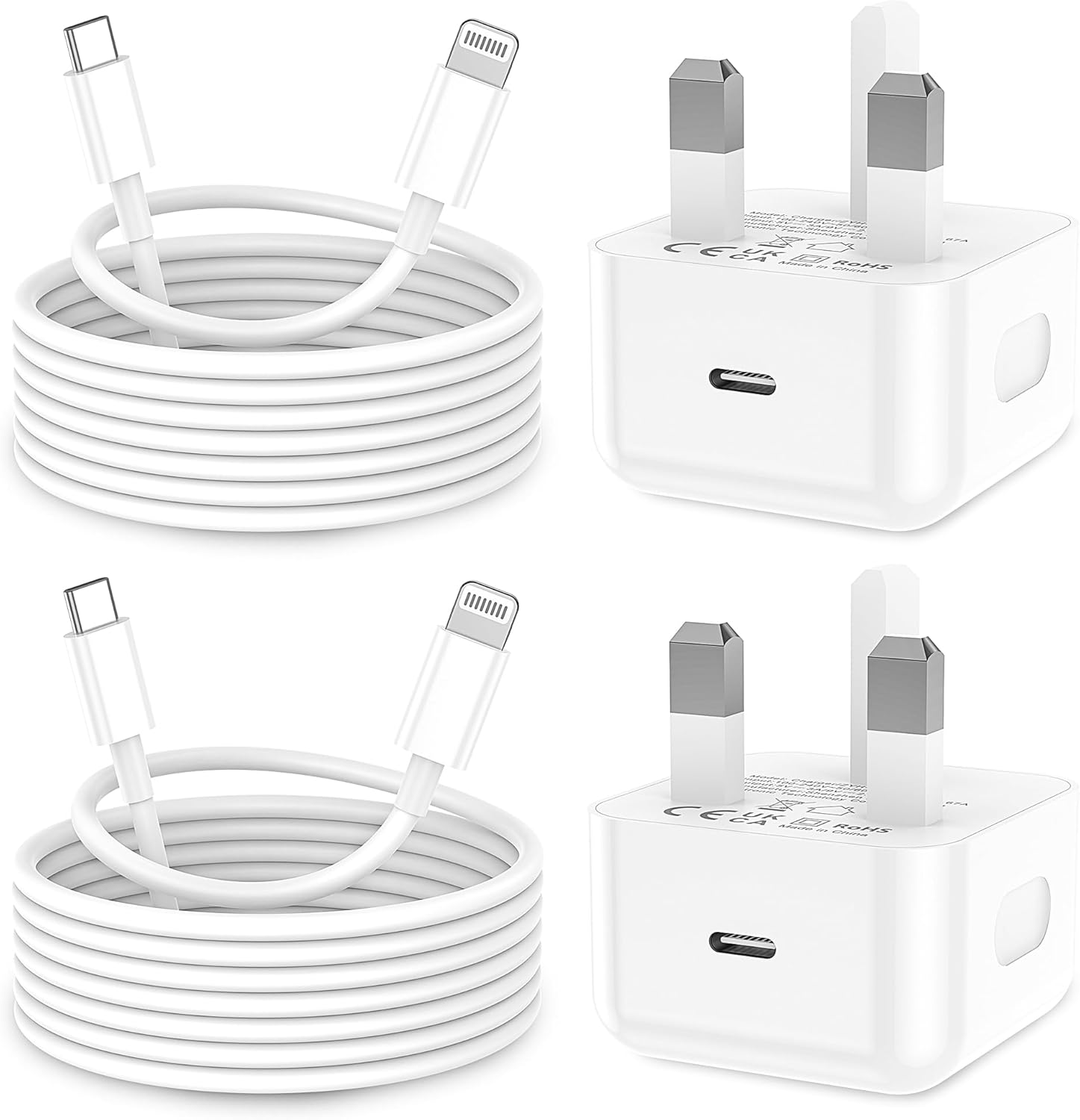 High-Quality iPhone Charger, Special 2Pack Fast Apple Charger Cable, Innovative...