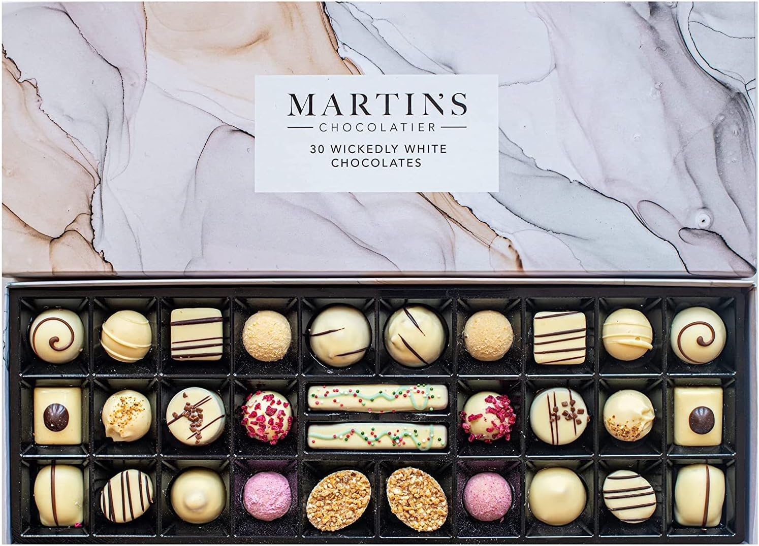 Luxury Martin's Chocolatier Signature Wickedly White Collection, Special Handmad...