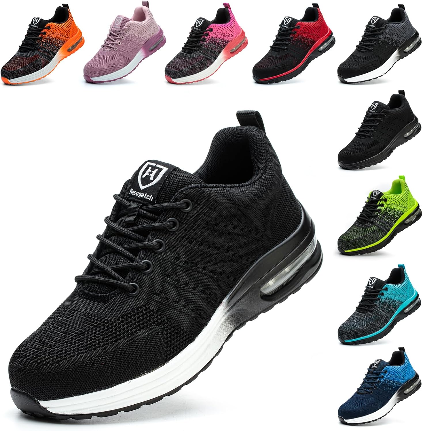 Baofular Safety Trainers, Durable Safety Shoes with Steel Toe, Lightweight Comfo...