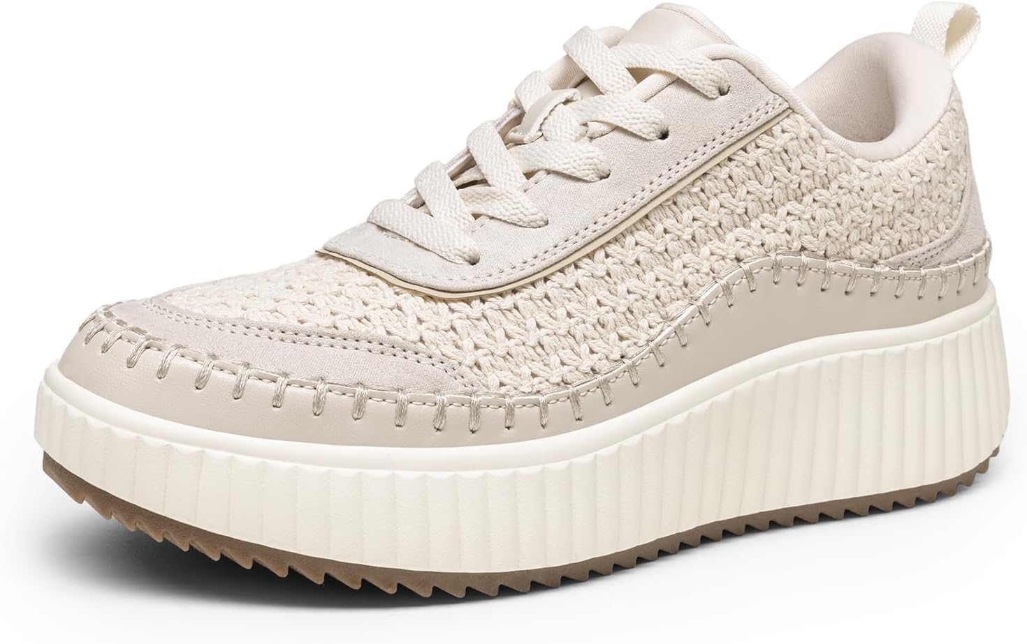 Unique DREAM PAIRS Women Sneaker, High-Quality Chunky City Tweed Comfortable Cas...