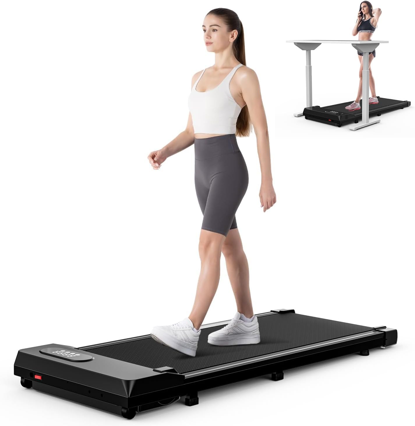HomeFitnessCode Walking Pad Treadmill, Treadmills for Home, 2.5HP Portable Elect...