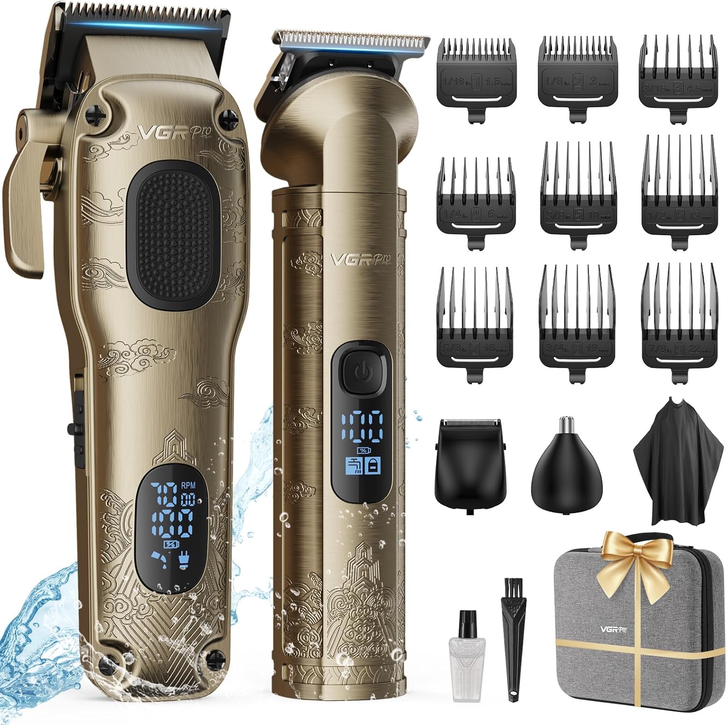 Professional Hair Clippers for Men, Special Cordless Hair Clippers for Hair Cutt...